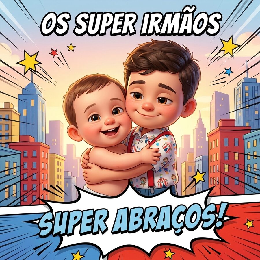 Página real: os dois heróis se abraçando no final da aventura